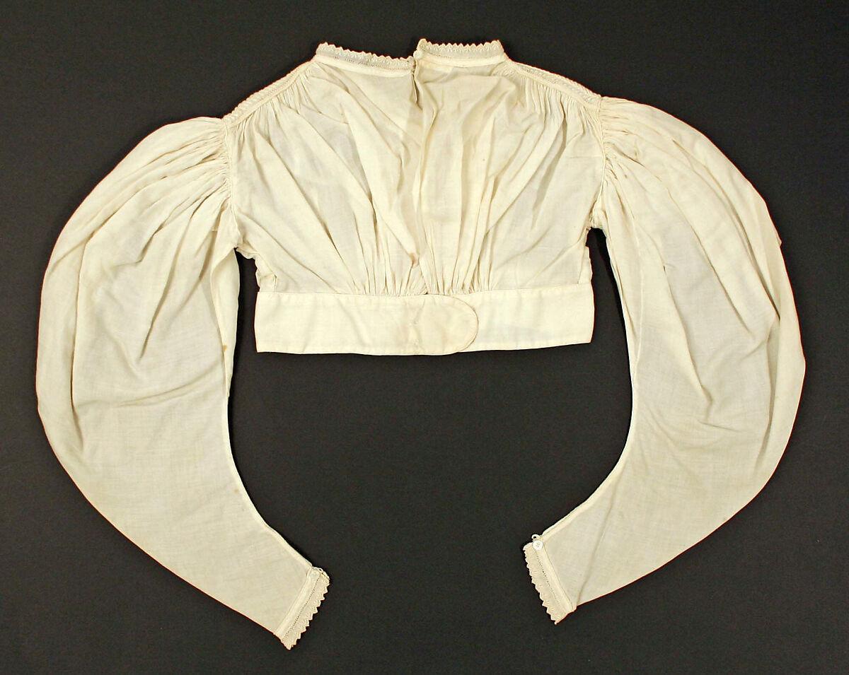 Chemisette, cotton, American