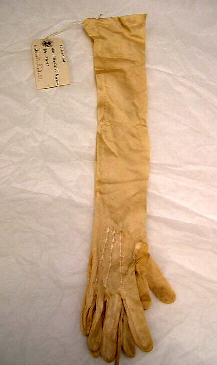 Gloves, silk, American 