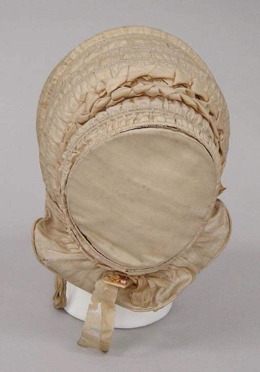Bonnet, silk, European