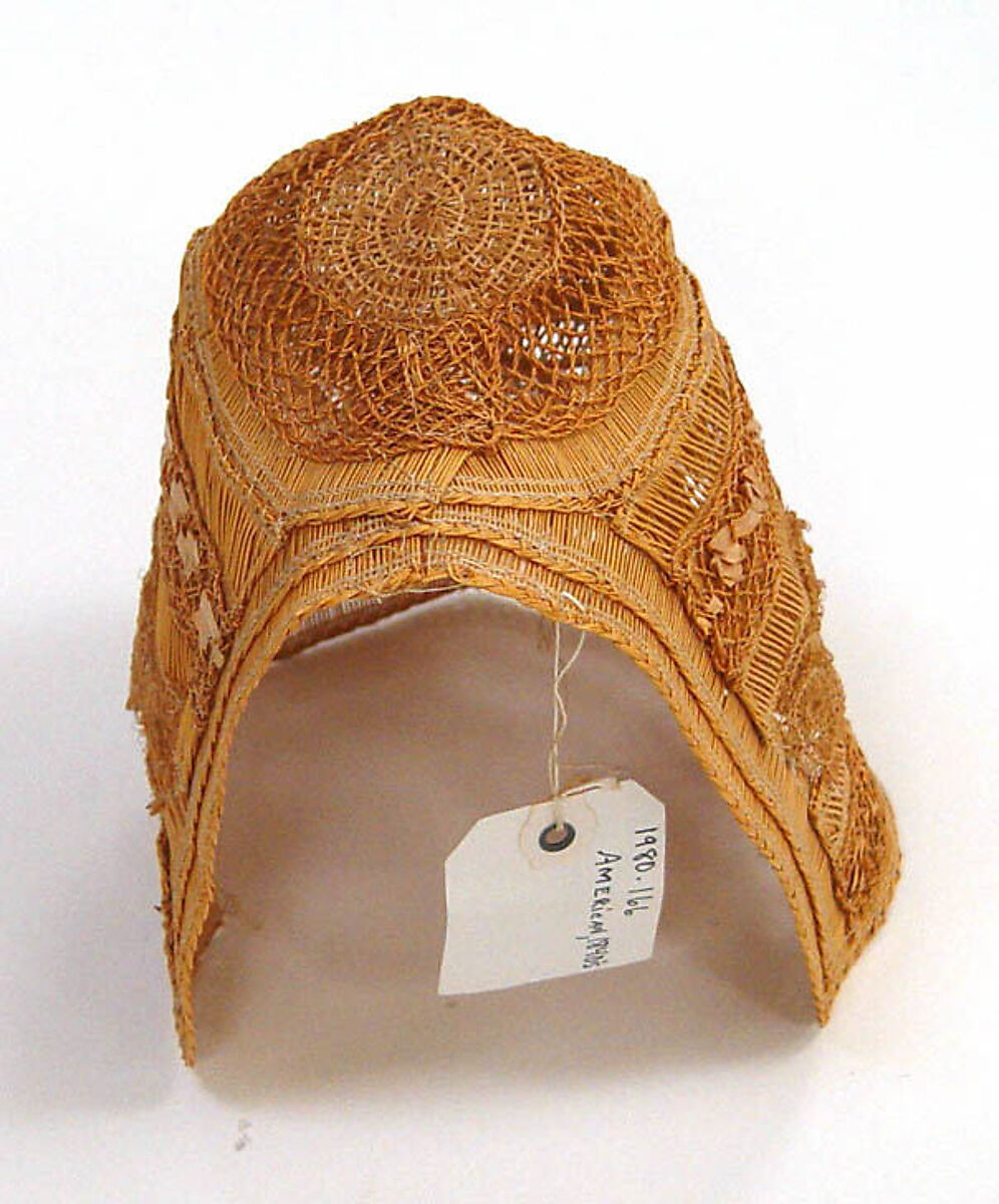 Bonnet, straw, American