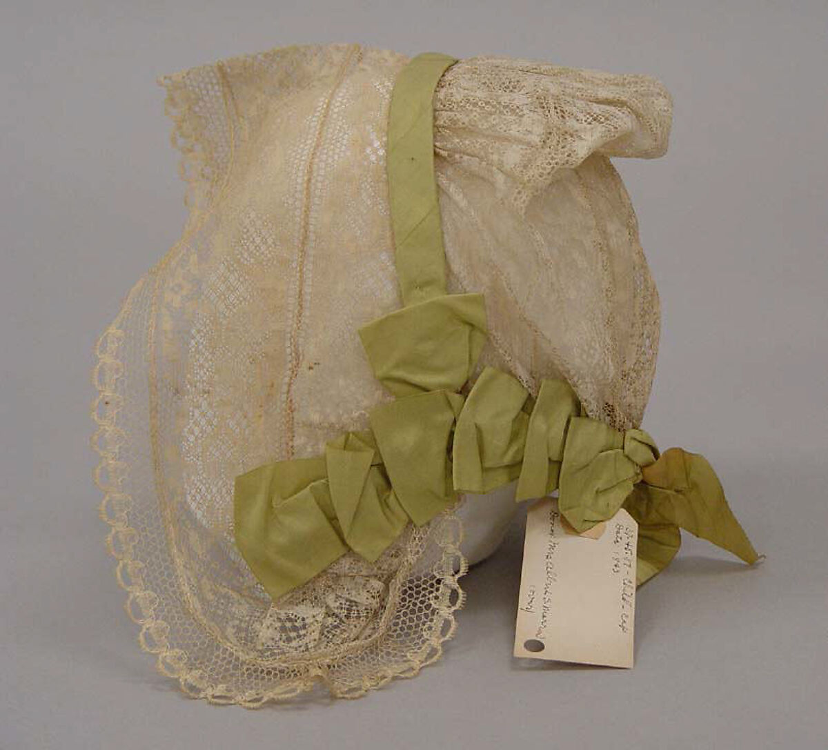 Bonnet, silk, American 