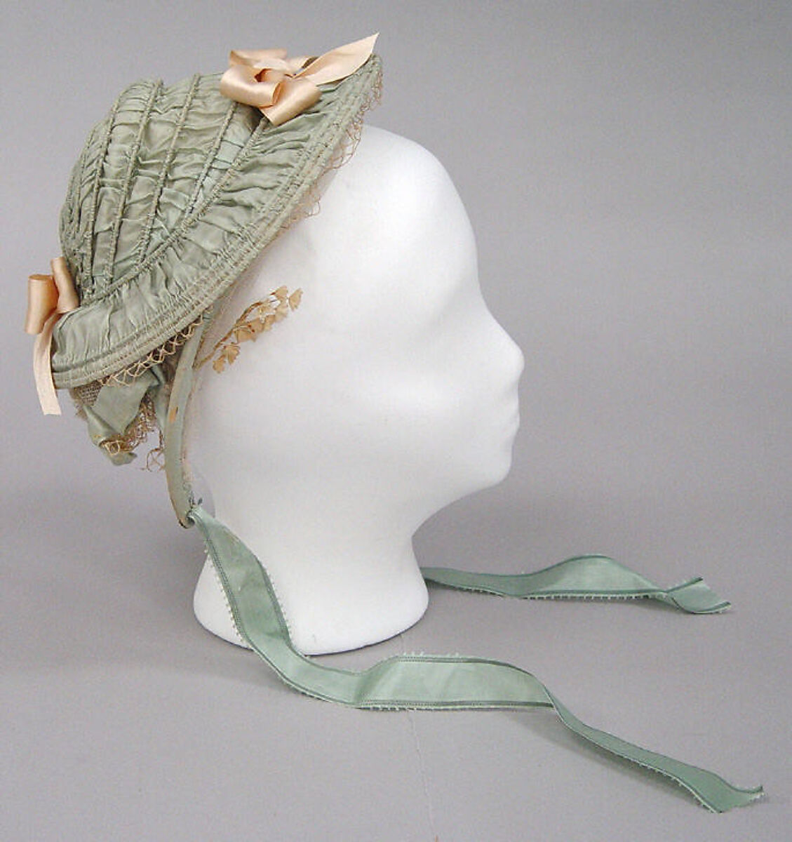 Bonnet, silk, American 