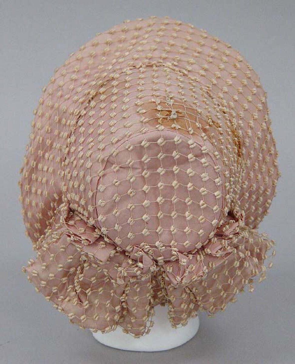 Bonnet, silk, American