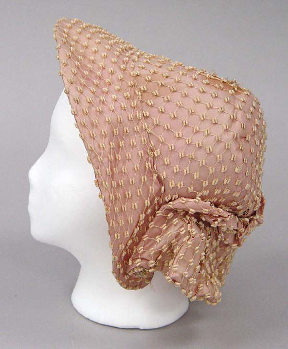 Bonnet, silk, American 