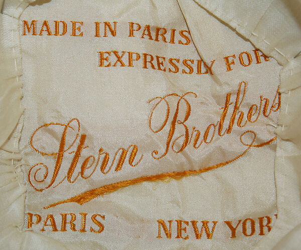 Bonnet, Stern Brothers (American, founded New York, 1867), wool, silk, fur, French
