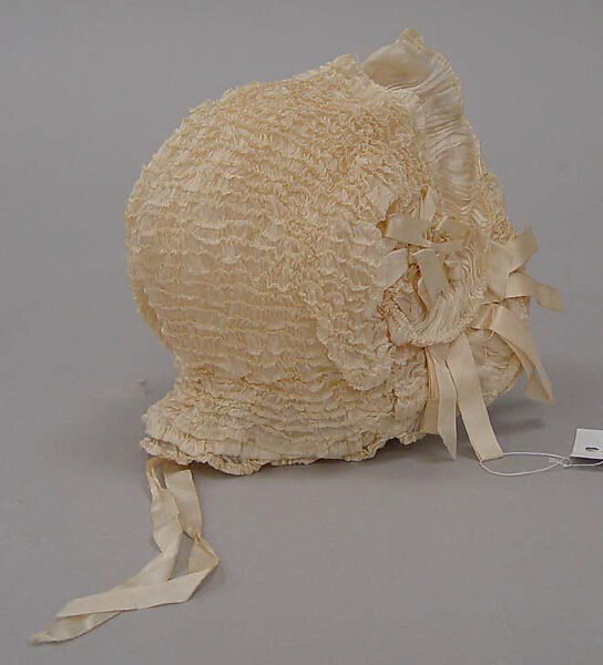 Bonnet, silk, American 