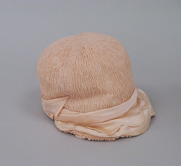 Bonnet, silk, French 