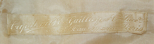 Bonnet, silk, French