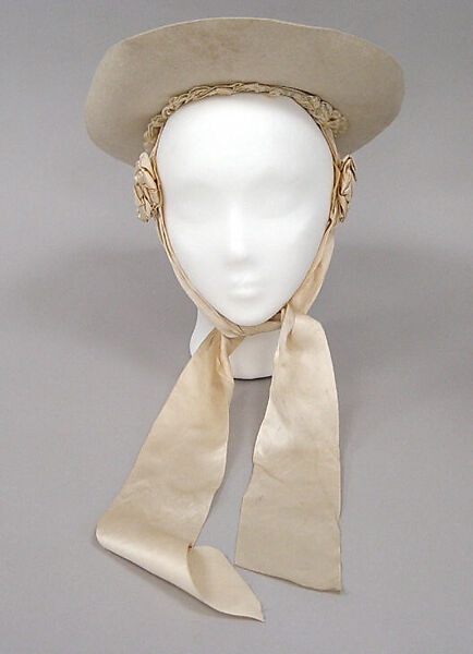 Hat, wool, silk, cotton, American