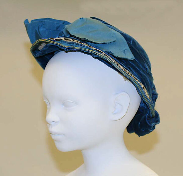 Hat, Caroline Reboux (French, active 1870–1956), silk, American 