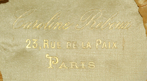 Hat, Caroline Reboux (French, active 1870–1956), silk, American