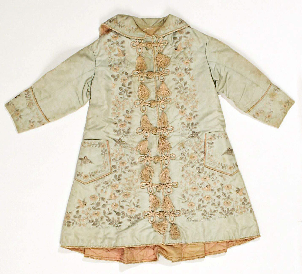 Dressing gown, silk, British 