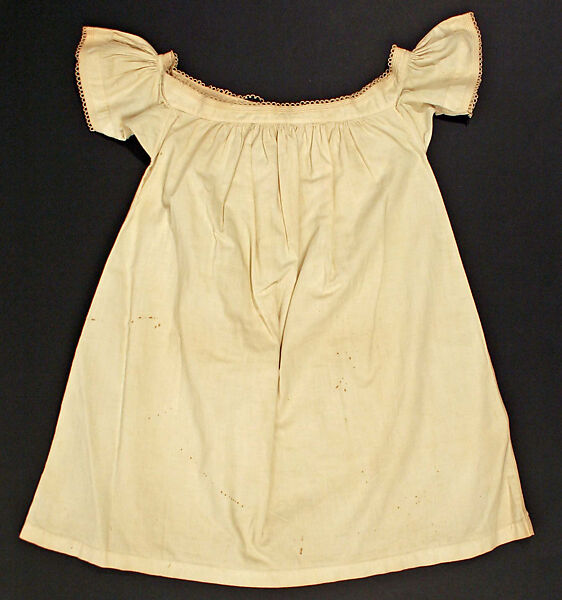 Nightgown, cotton, American