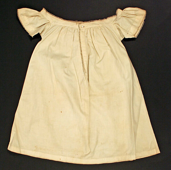 Nightgown, cotton, American 