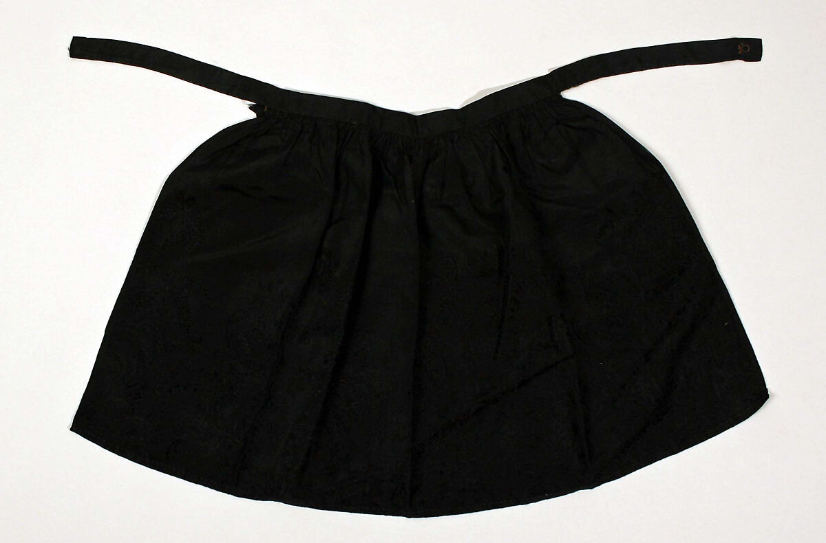 Apron, silk, American or European 