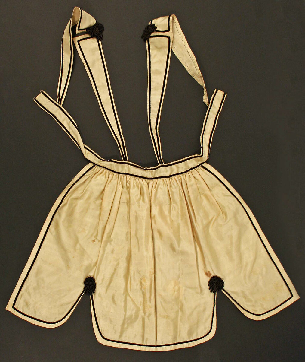 Apron, silk, American 