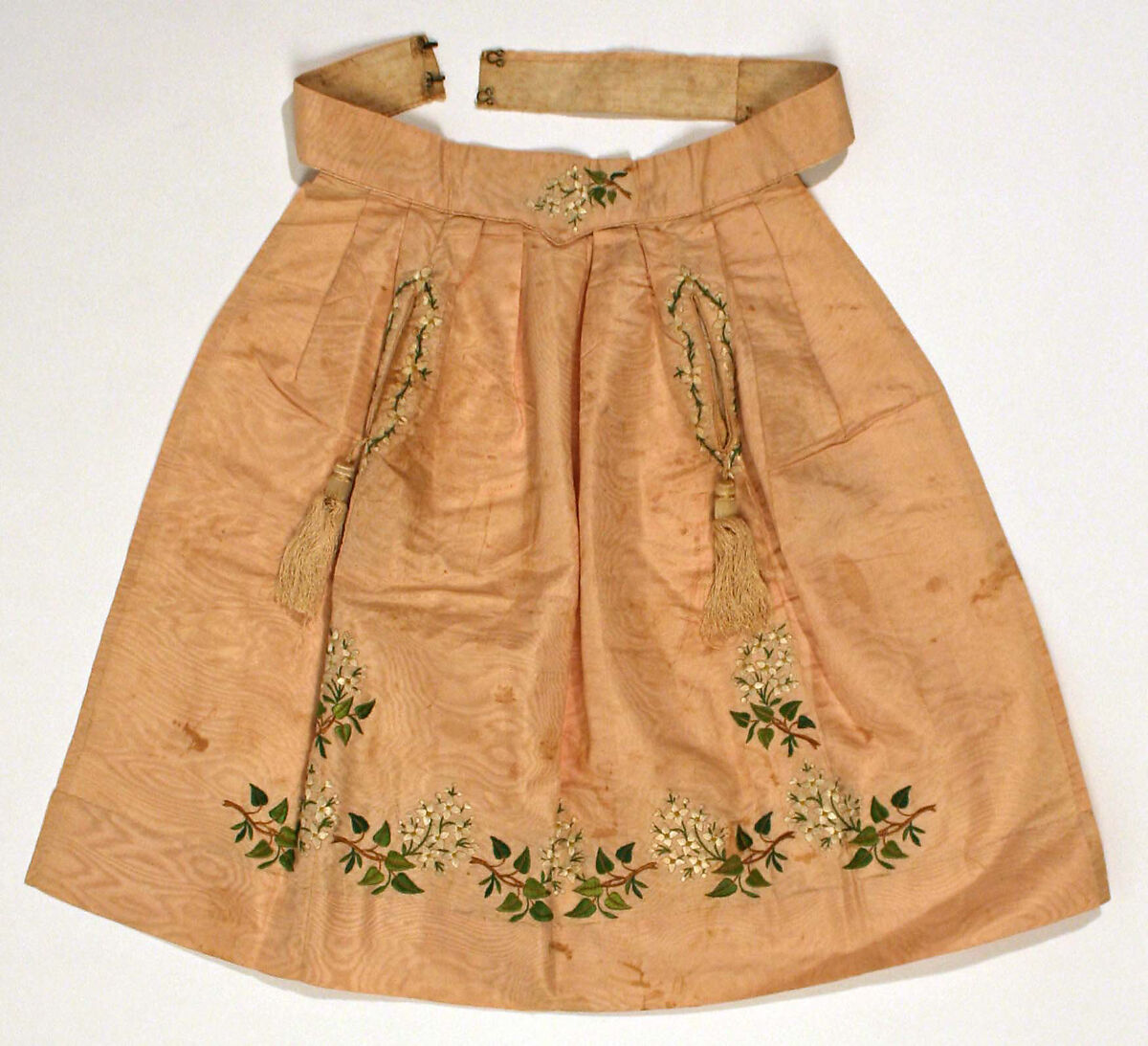 Apron, silk, French 