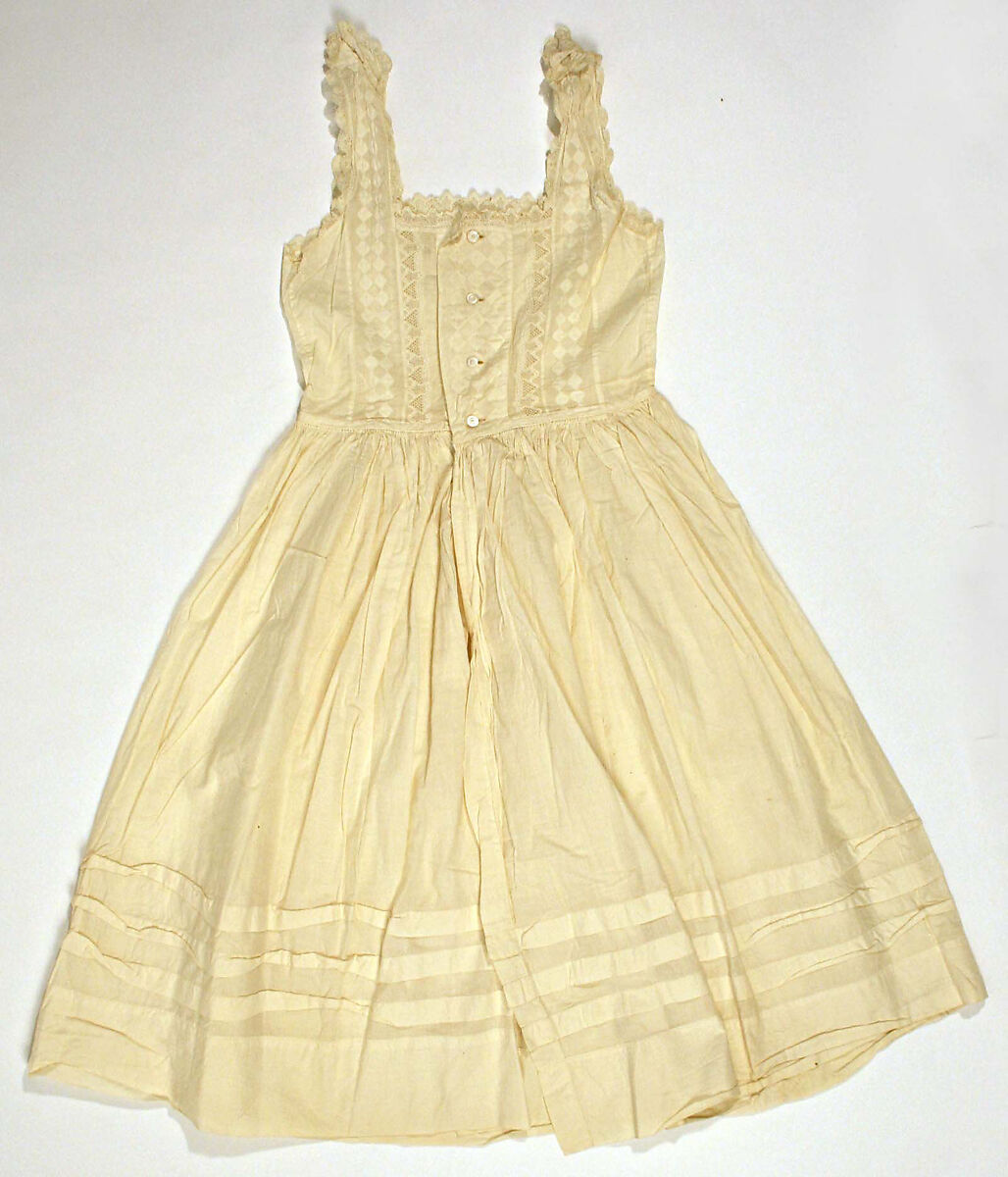 Pinafore, cotton, American