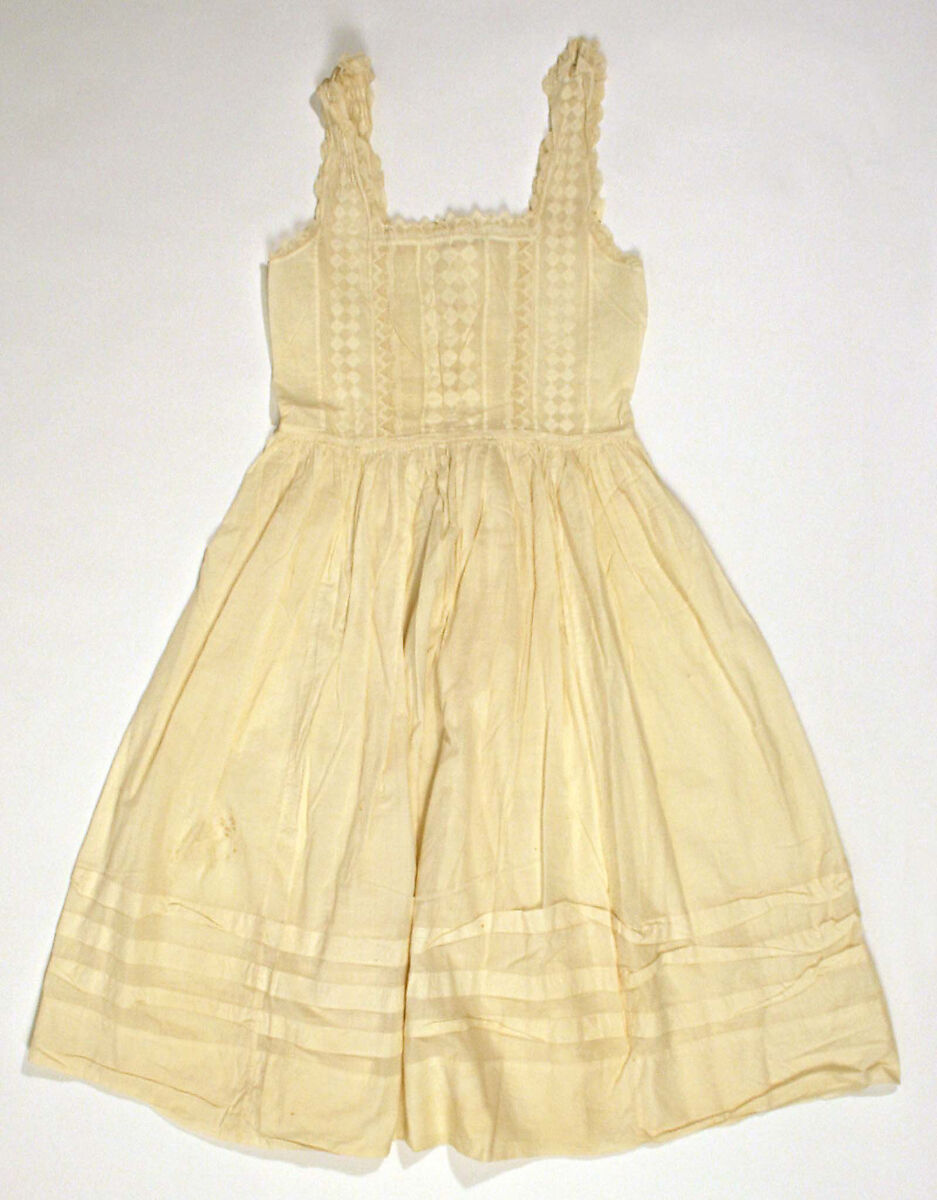 Pinafore, cotton, American 