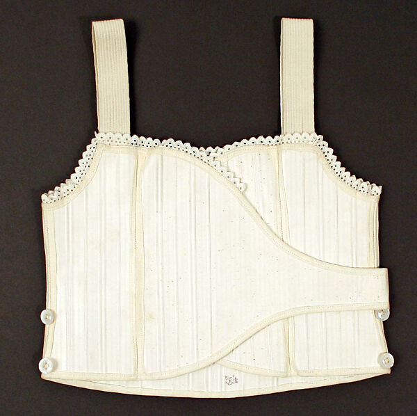 Corset, cotton, American