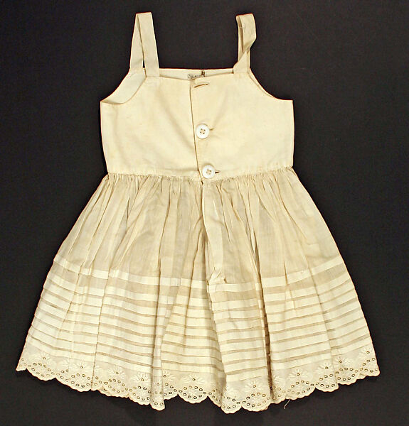 Petticoat, cotton, linen, American