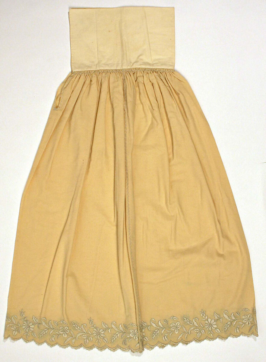 Petticoat, wool, silk, American 