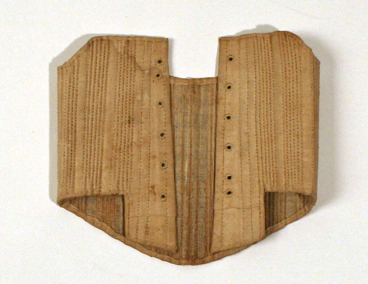 Stays, linen, baleen, American