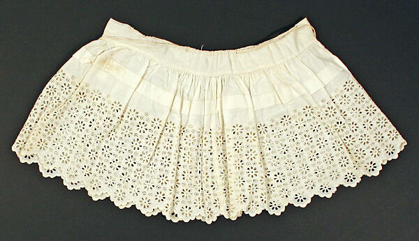 Underskirt, cotton, probably American 