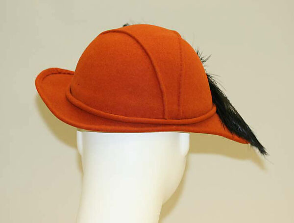 Hat, Lilly Daché (American (born France), Bègles 1898–1989 Louvecienne), feathers, American