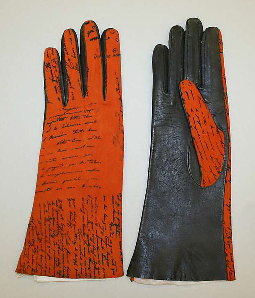 Gloves, Mark W. Cross (American, 1845–1997), leather, American 