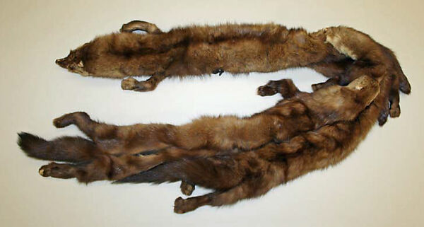 Stole, fur, American or European 