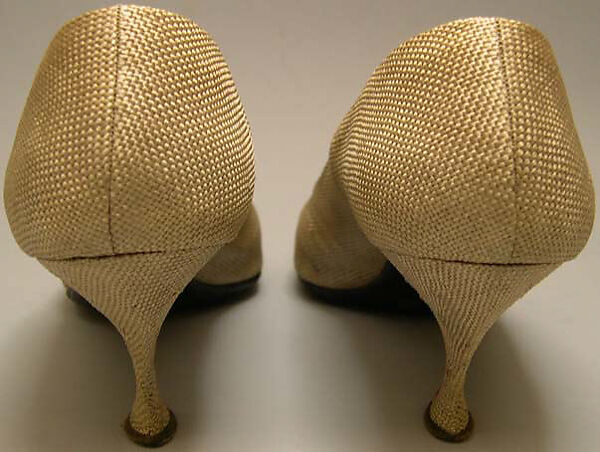 Shoes, House of Dior (French, founded 1946), silk, leather, French