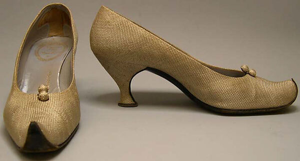 Shoes, House of Dior (French, founded 1946), silk, leather, French 