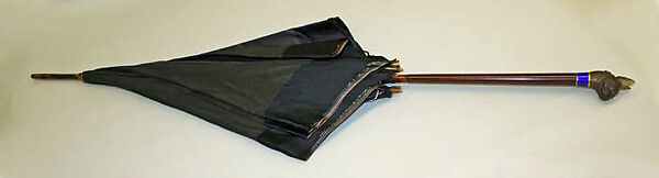 Parasol, wood, silk, glass, metal, French