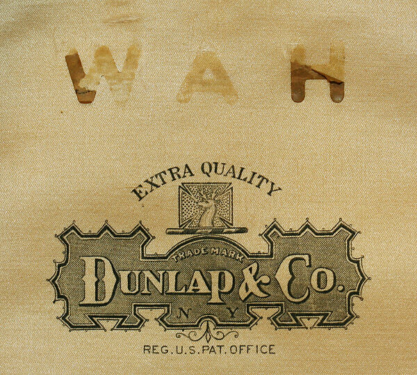 Cap, cotton, wool, leather, glass, American