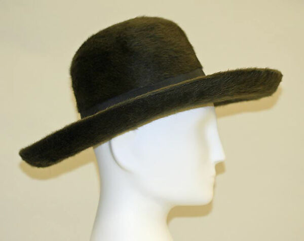 Hat, Gelot (French), wool, silk, French 