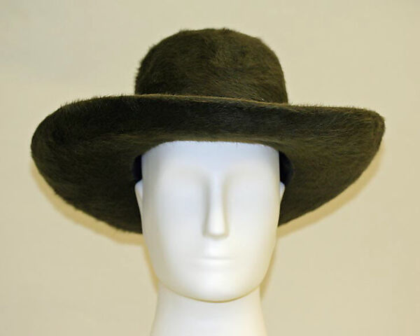 Hat, Gelot (French), wool, silk, French
