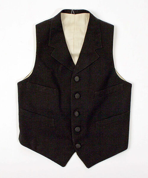 Eton suit, wool, cotton, silk, American