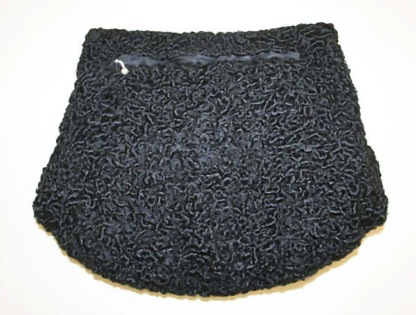 Muff, fur (lamb), metal, Swedish