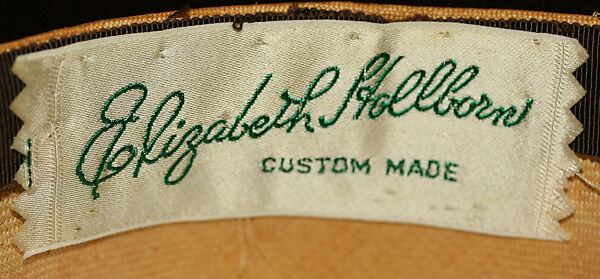 Hat, raffia, cotton, American