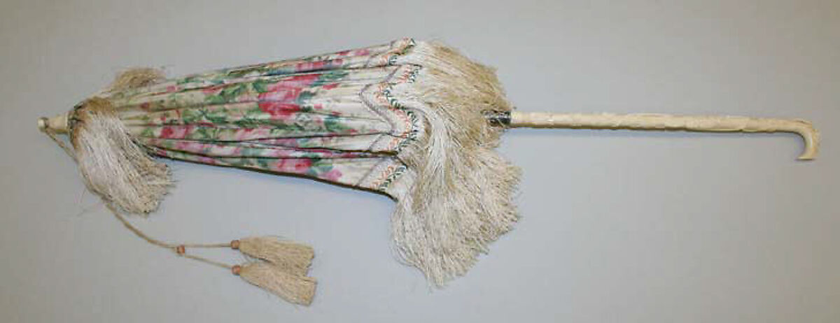Parasol, silk, metal, horn, French