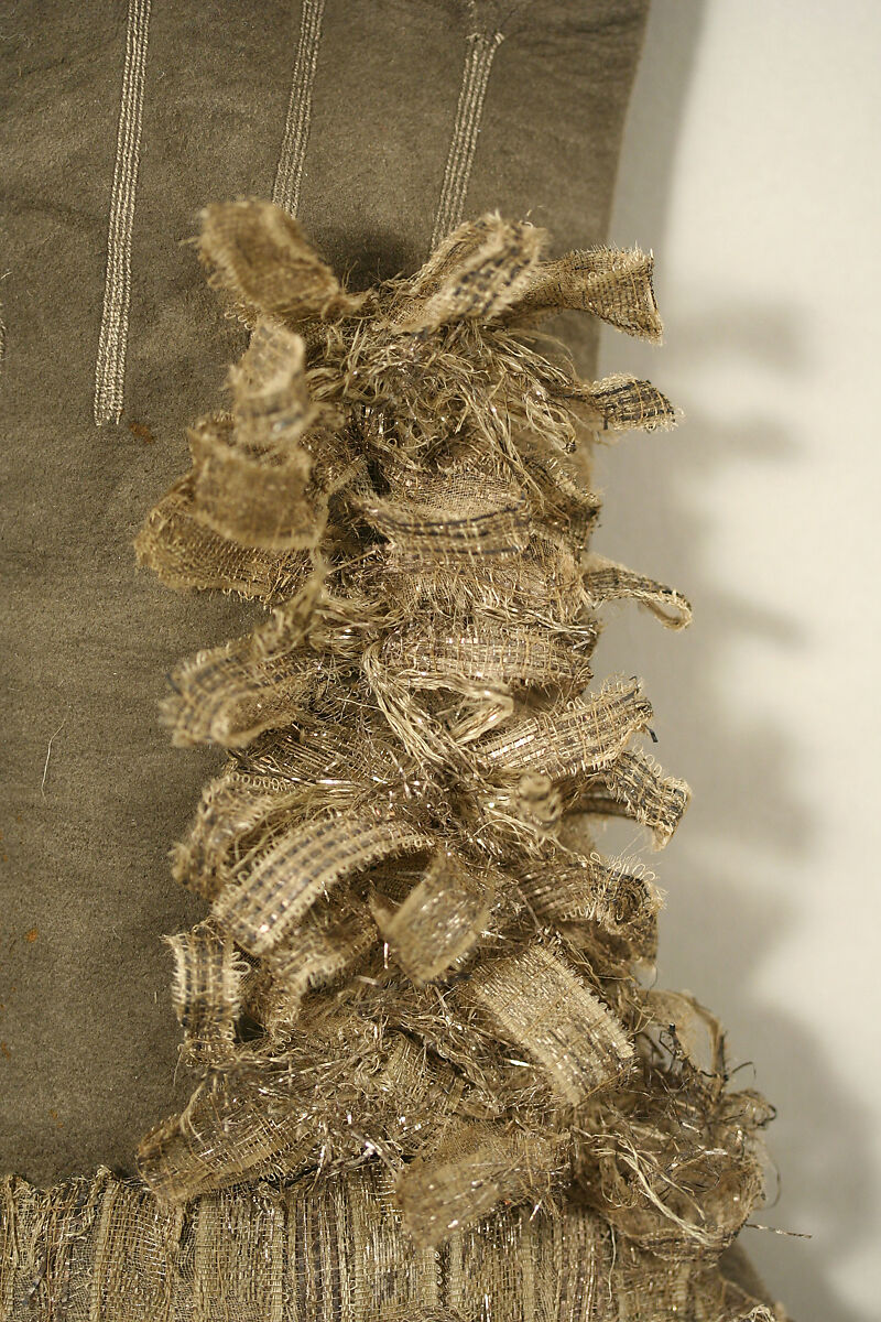 Gloves, leather, metal, silk, British