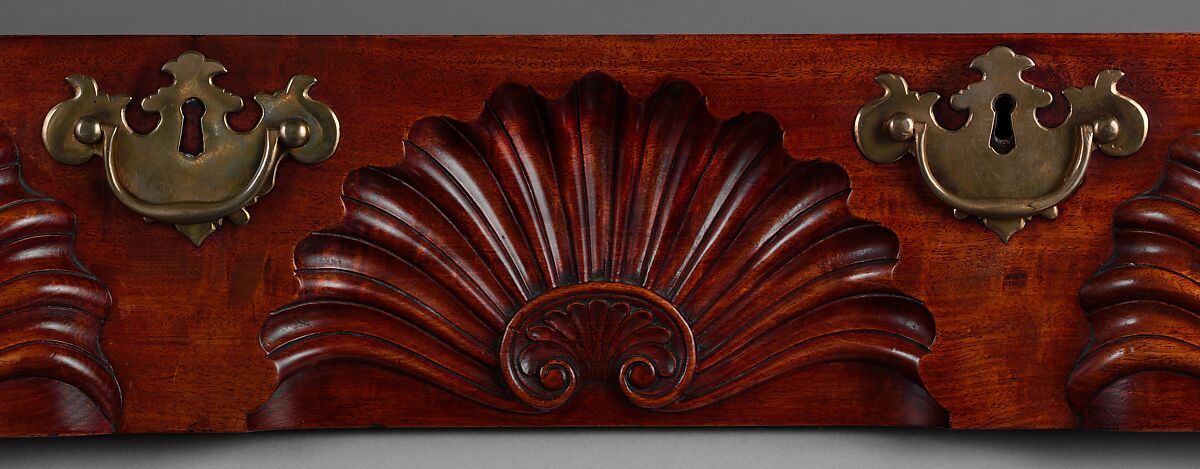 Bureau table, Attributed to John Townsend (1732–1809), Mahogany, chestnut, tulip poplar, American