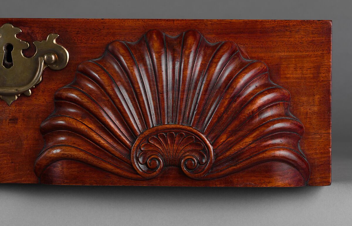 Bureau table, Attributed to John Townsend (1732–1809), Mahogany, chestnut, tulip poplar, American