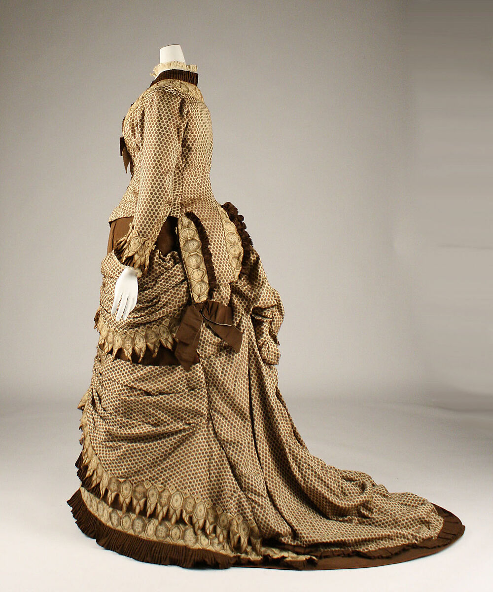 Dress, silk, American