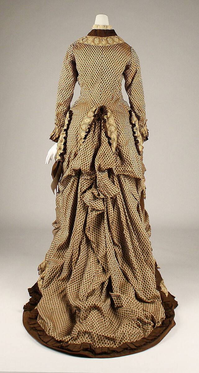 Dress, silk, American