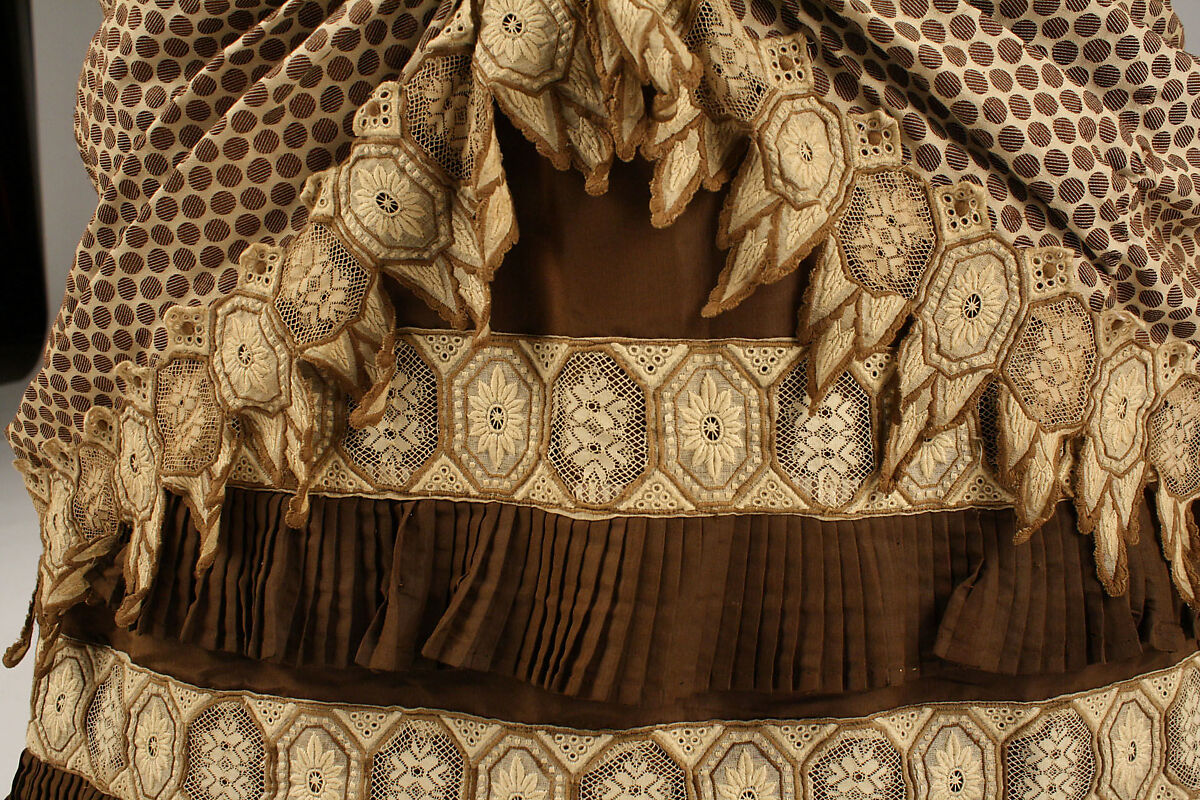 Dress, silk, American