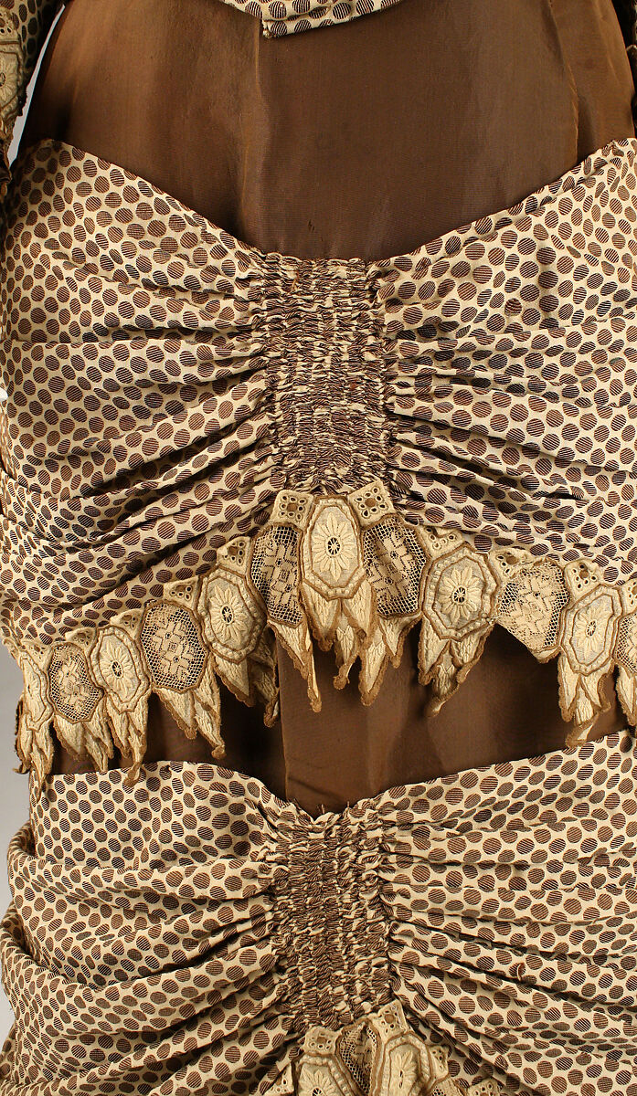 Dress, silk, American