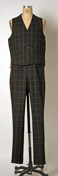 Suit, wool, synthetic fiber, British