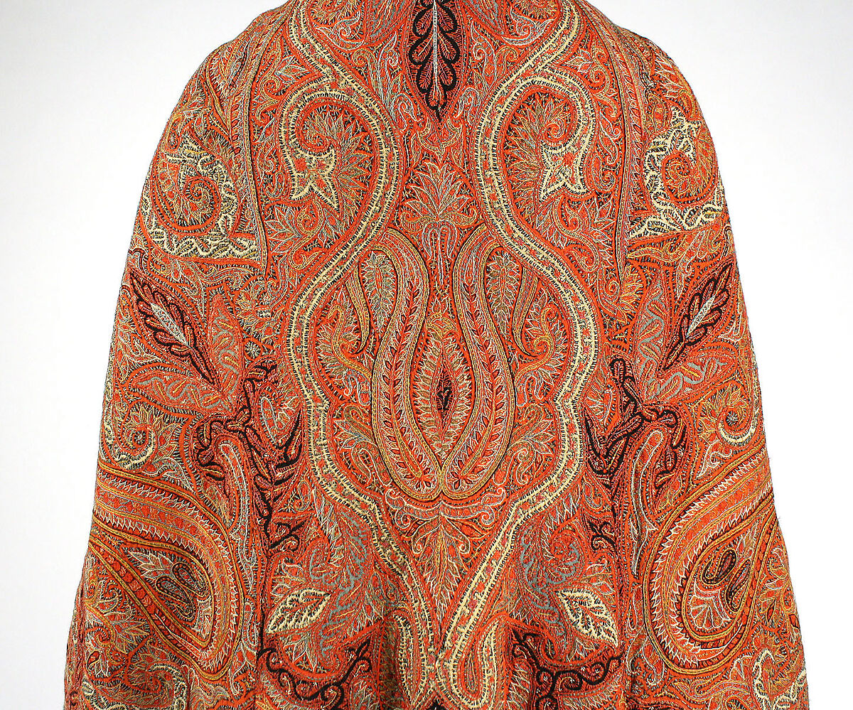 Visiting cape, wool, silk, cotton, American or European